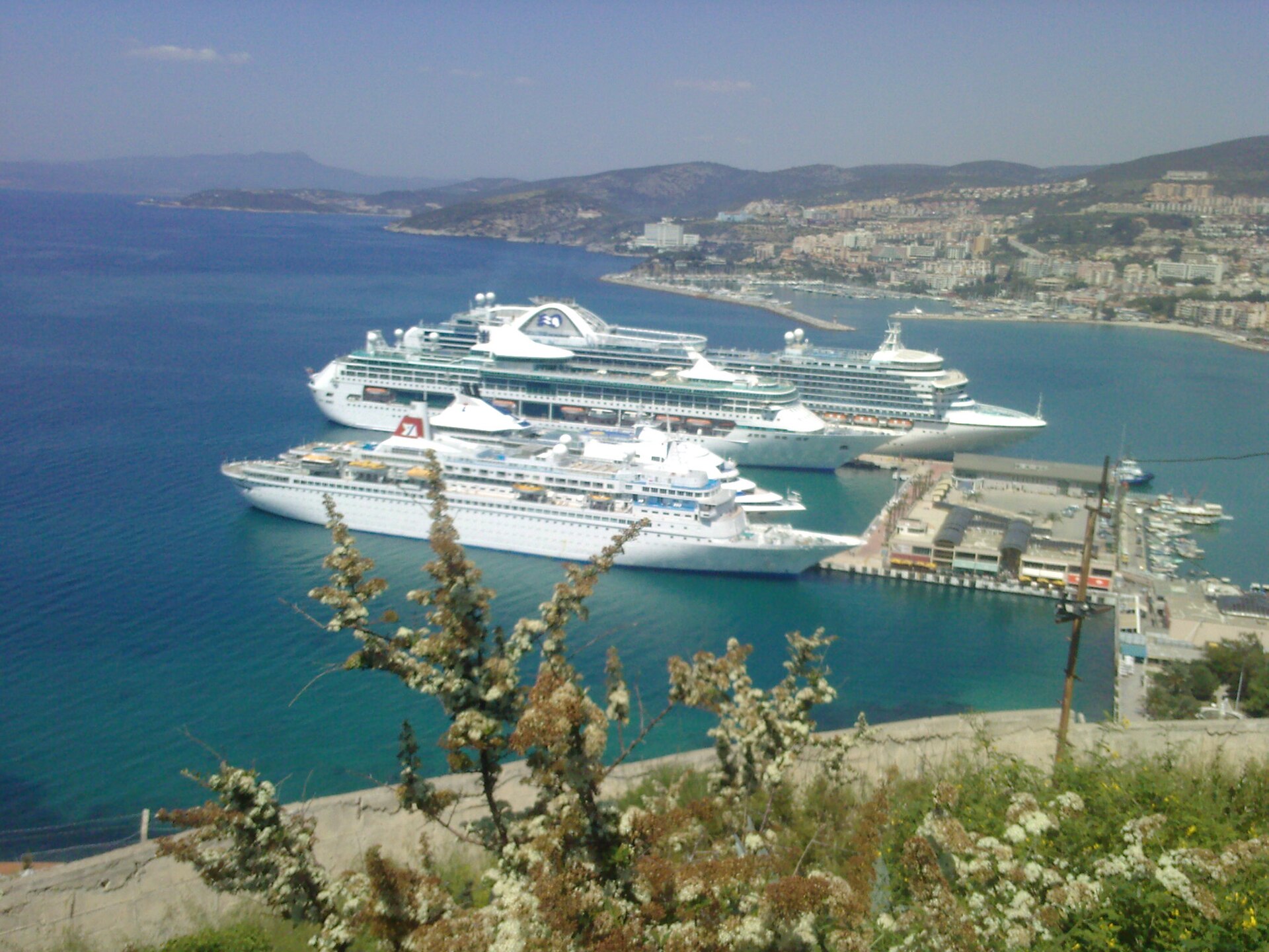 Kuşadası waterfront and harbour promenade