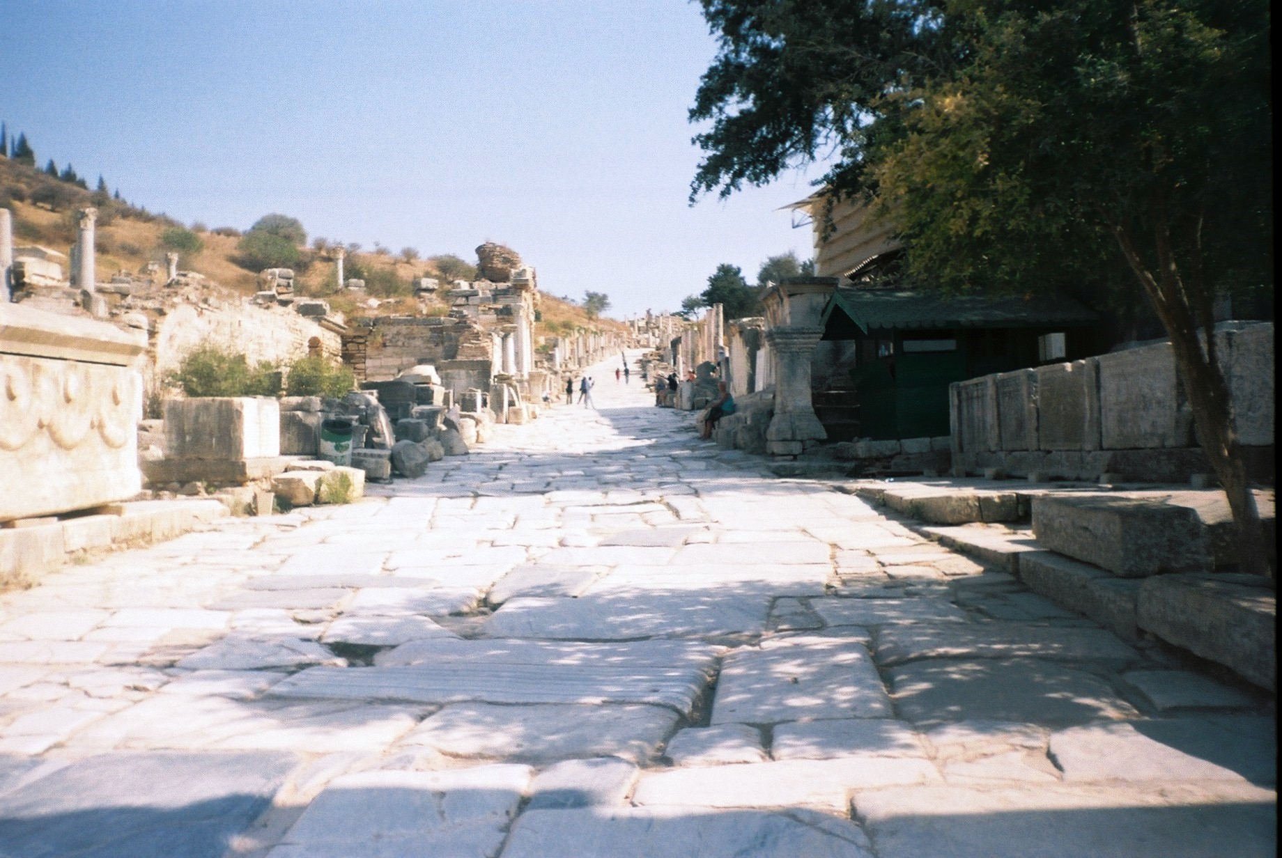 Walking Curetes Street on a private Ephesus tour
